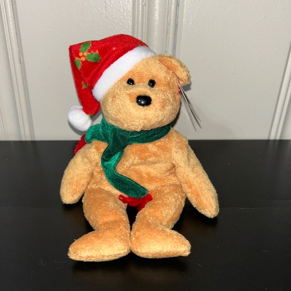 Vintage 2003 Ty Beanie Baby "Holiday Teddy" with Tags - Picture 1 of 4
